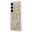 Guess IML Leopard Print Triangle MagSafe Samsung Galaxy S26 tok, barna