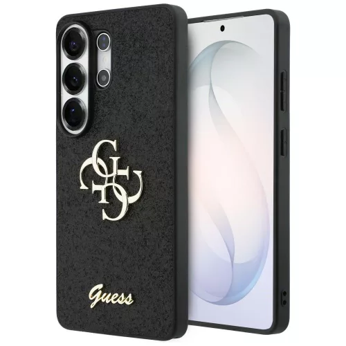 GUESS case SAMSUNG S26 Ultra GUHCS26LHG4SGK (Fixed Glitter 4G Big Metal Logo) tok, fekete