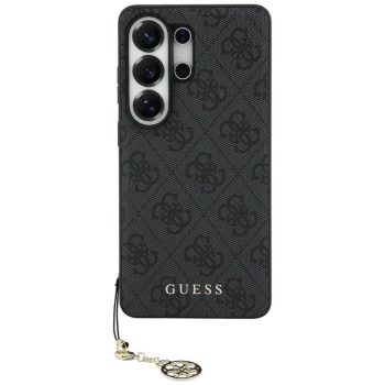   Guess 4G Classic Logo Charm MagSafe Samsung Galaxy S26 Ultra tok, fekete