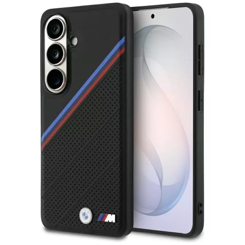 BMW Tricolor Metal Logo MagSafe Samsung Galaxy S26 tok, fekete