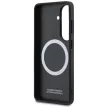 BMW Tricolor Metal Logo MagSafe Samsung Galaxy S26 tok, fekete