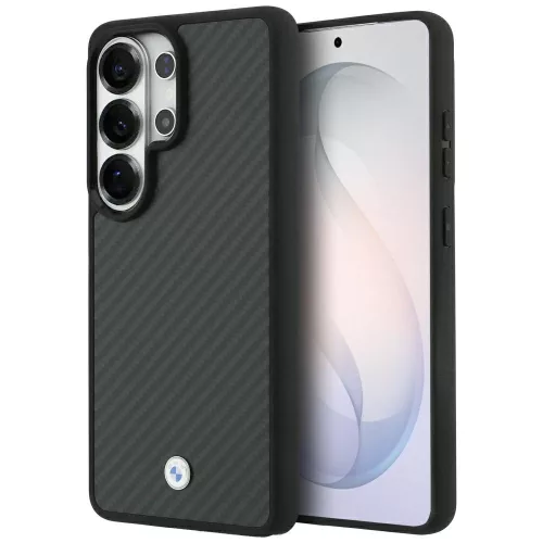 BMW Sign Magnetic Carbon Fiber MagSafe Samsung Galaxy S26 Ultra tok, fekete