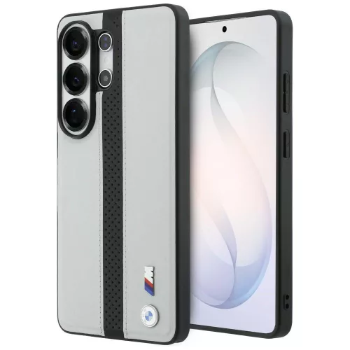 BMW Perforated Stripe Logo MagSafe Case Samsung Galaxy S26 Ultra tok, szürke