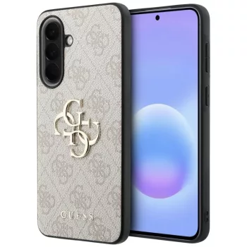   Guess case Leather 4G Metal Logo Samsung Galaxy A57 5G, tok, rózsaszín