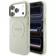 Guess Saffiano Peony & Ring MagSafe iPhone 18 Pro Max / 17 Pro Max (GUHMP18XPSAMSECE) tok, bézs