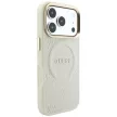 Guess Saffiano Peony & Ring MagSafe iPhone 18 Pro Max / 17 Pro Max (GUHMP18XPSAMSECE) tok, bézs