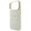 Guess Saffiano Peony & Ring MagSafe iPhone 18 Pro Max / 17 Pro Max (GUHMP18XPSAMSECE) tok, bézs