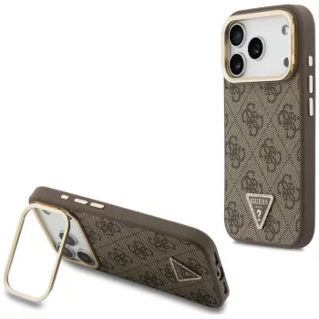   Guess 4G PU Triangle Logo & St Camera MagSafe iPhone 18 Pro Max / 17 Pro Max (GUHMP18XPCS4GPTW) tok, barna