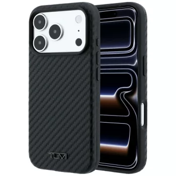 Tumi Carbon MagSafe iPhone 18 Pro / 17 Pro tok, fekete