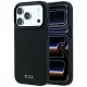 Tumi Leather Ballistic Pattern MagSafe iPhone 18 Pro / 17 Pro tok, fekete