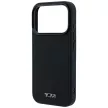 Tumi Leather Ballistic Pattern MagSafe iPhone 18 Pro Max / 17 Pro Max tok, fekete