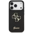 Guess Fixed Glitter Big 4G iPhone 18 Pro / 17 Pro (GUHCP18LHG4SGK) tok, fekete