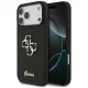 Guess Fixed Glitter Big 4G iPhone 18 Pro Max / 17 Pro Max (GUHCP18XHG4SGK) tok, fekete