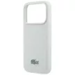Lacoste Petit Pique Lacquer Logo MagSafe iPhone 18 Pro Max / 17 Pro Max (LCHMP18XPLAG) tok, szürke