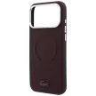 Lacoste Petit Pique Embossed MagSafe iPhone 18 Pro / 17 Pro (LCHMP18L6PSWPTODR) tok, bordó
