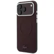 Lacoste Petit Pique Embossed MagSafe iPhone 18 Pro Max / 17 Pro Max (LCHMP18X6PSWPTODR) tok, bordó