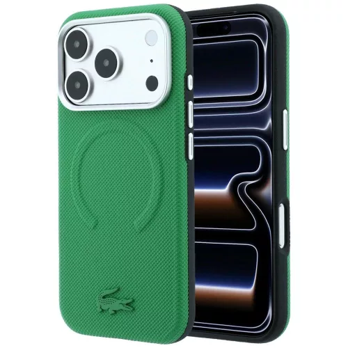 Lacoste Petit Pique Embossed iPhone 18 Pro / 17 Pro (LCHMP18L6PSWPTON) tok, zöld