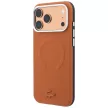 Lacoste Petit Pique Embossed MagSafe iPhone 18 Pro / 17 Pro (LCHMP18L6PSWPTOO) tok, narancssárga