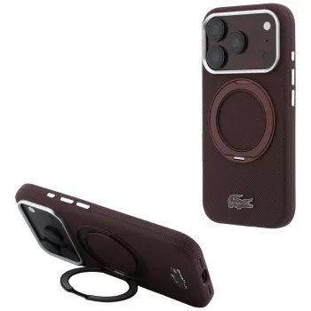   Lacoste Petit PiqueRing St MagSafe iPhone 18 Pro / 17 Pro (LCHMP18L6PSWRPTODR) tok, bordó