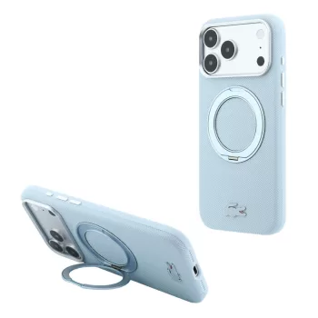  Lacoste Petit PiqueRing St MagSafe iPhone 18 Pro / 17 Pro (LCHMP18L6PSWRPTOLB) tok, kék