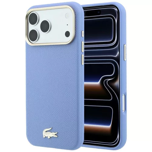 Lacoste Champs Elysees Embossed MagSafe iPhone 18 Pro / 17 Pro (LCHMP18L6PSWCELB) tok, kék