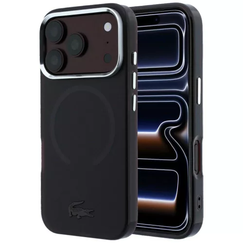 Lacoste IML Frosted MagSafe iPhone 18 Pro / 17 Pro (LCHMP18L6UFRTDR) tok, bordó