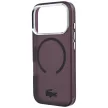 Lacoste IML Frosted MagSafe iPhone 18 Pro / 17 Pro (LCHMP18L6UFRTDR) tok, bordó