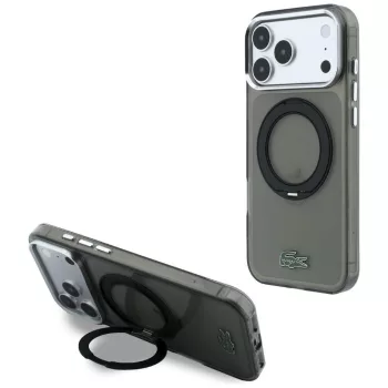   Lacoste IML Glossy FinishRing St MagSafe iPhone 18 Pro Max / 17 Pro Max (LCHMP18X6URGLK) tok, fekete