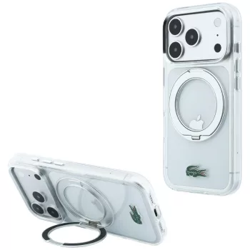   Lacoste IML Glossy FinishRing St MagSafe iPhone 18 Pro Max / 17 Pro Max (LCHMP18X6URGLH) tok, átlátszó