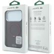 Lacoste IML Glossy FinishRing St MagSafe iPhone 18 Pro Max / 17 Pro Max (LCHMP18X6URGLDR) tok, bordó
