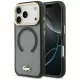 Lacoste IML Shockproof Gold Logo MagSafe iPhone 18 Pro / 17 Pro (LCHMP18LUFWAK) tok, fekete
