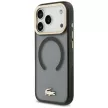 Lacoste IML Shockproof Gold Logo MagSafe iPhone 18 Pro / 17 Pro (LCHMP18LUFWAK) tok, fekete