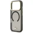 Lacoste IML Shockproof Gold Logo MagSafe iPhone 18 Pro / 17 Pro (LCHMP18LUFWAK) tok, fekete