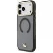 Lacoste IML Shockproof Gold Logo MagSafe iPhone 18 Pro Max / 17 Pro Max (LCHMP18XUFWAK) tok, fekete