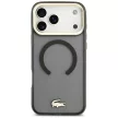 Lacoste IML Shockproof Gold Logo MagSafe iPhone 18 Pro Max / 17 Pro Max (LCHMP18XUFWAK) tok, fekete