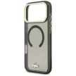 Lacoste IML Shockproof Gold Logo MagSafe iPhone 18 Pro Max / 17 Pro Max (LCHMP18XUFWAK) tok, fekete