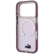 Lacoste IML Shockproof Gold Logo MagSafe iPhone 18 Pro / 17 Pro (LCHMP18LUFWADR) tok, bordó