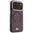 Lacoste IML Shockproof Gold Logo MagSafe iPhone 18 Pro Max / 17 Pro Max (LCHMP18XUFWADR) tok, bordó