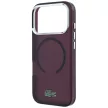 Lacoste IML Frosted Laquer Logo MagSafe iPhone 18 Pro / 17 Pro (LCHMP18L6UFRLADR) tok, bordó