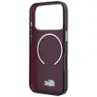 Lacoste IML Frosted Laquer Logo MagSafe iPhone 18 Pro / 17 Pro (LCHMP18L6UFRLADR) tok, bordó