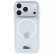 Lacoste IML Frosted Laquer Logo MagSafe iPhone 18 Pro Max / 17 Pro Max (LCHMP18X6UFRLAH) tok, átlátszó