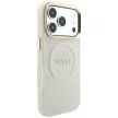 Guess Saffiano Peony & Ring MagSafe iPhone 18 Pro / 17 Pro (GUHMP18LPSAMSECE) tok, bézs
