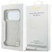 Guess Saffiano Peony & Ring MagSafe iPhone 18 Pro / 17 Pro (GUHMP18LPSAMSECE) tok, bézs
