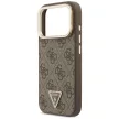 Guess 4G PU Triangle Logo & St Camera MagSafe iPhone 18 Pro / 17 Pro (GUHMP18LPCS4GPTW) tok, barna