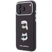 Karl Lagerfeld SaffianoKarl & Choupette Heads Pins & Logo iPhone 18 Pro / 17 Pro (KLHCP18LPSWFDHPR) tok, bordó