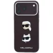Karl Lagerfeld SaffianoKarl & Choupette Heads Pins & Logo iPhone 18 Pro / 17 Pro (KLHCP18LPSWFDHPR) tok, bordó