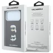 Karl Lagerfeld SaffianoKarl & Choupette Heads Pins & Logo iPhone 18 Pro / 17 Pro (KLHCP18LPSWFDHPR) tok, bordó