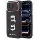 Karl Lagerfeld SaffianoKarl & Choupette Heads Pins & Logo iPhone 18 Pro Max / 17 Pro Max (KLHCP18XPSWFDHPR) tok, bordó