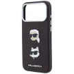 Karl Lagerfeld SaffianoKarl & Choupette Heads Pins & Logo iPhone 18 Pro Max / 17 Pro Max (KLHCP18XPSWFDHPR) tok, bordó