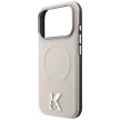 Karl Lagerfeld Grained Embossed Ring & Kameo Logo MagSafe iPhone 18 Pro / 17 Pro (KLHMP18L6PWBKECE) tok, bézs
